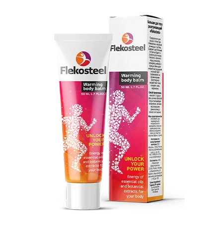 Flekosteel joint pain relief warming body balm — 50 ml tube